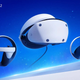 A render of the PlayStation VR2 headset shows the device alongside its dedicated controllers.